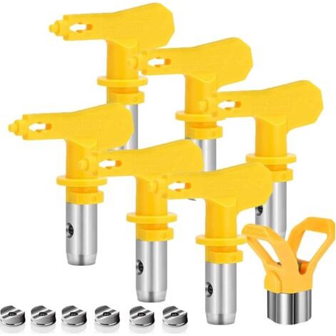 6 Airless-spritzdüsen, Airless-spritzpistolendüsen Für Hochdruck-farbspritzpistolen (typen 515, 517, 519, 521, 523, 525)