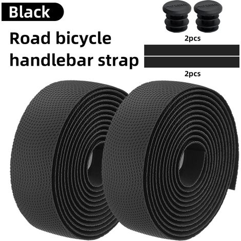 Schwarzes Motsuv Fahrradlenkerband Aus Rutschfestem Und Stoßdämpfendem Silikon, Atmungsaktivem Pu-eva-band, Stoßdämpfendes Band Für Fahrräder.