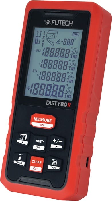Futech - Laserentfernungsmesser Disty 80 Red 0,05 B.80m ± 2mm Ip 54
