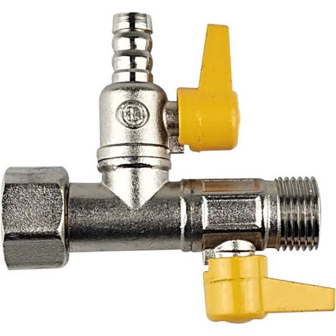 Rge 3-wege-ventil, T-stück Und 3-wege-wc-duschkopf, G 1/2"-duschumstellventil, Messing-duschventil Mit 3 Gummidichtungen Für Bad Und Küche