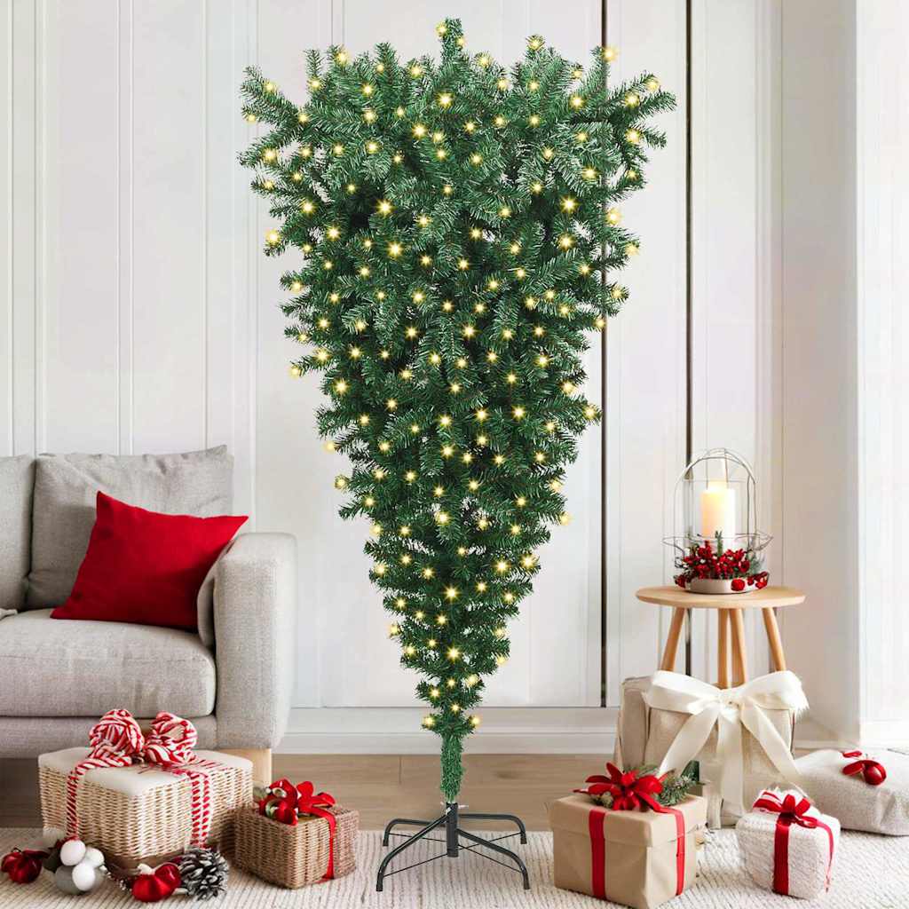 Umgedrehter Künstlicher Vorbeleuchteter Weihnachtsbaum 180 Cm