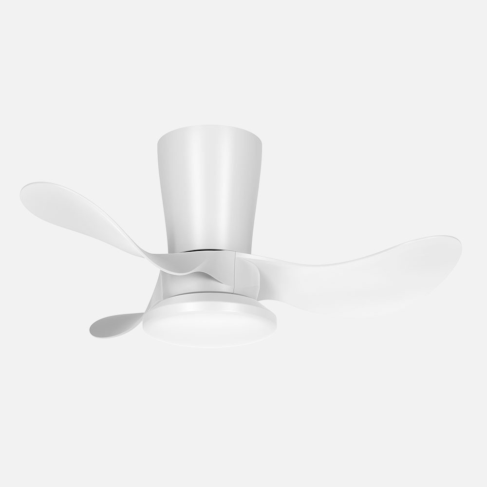 Dc-lüfter Triollo Weiß 27w 2700lm 3flügel 6stufen 61cm