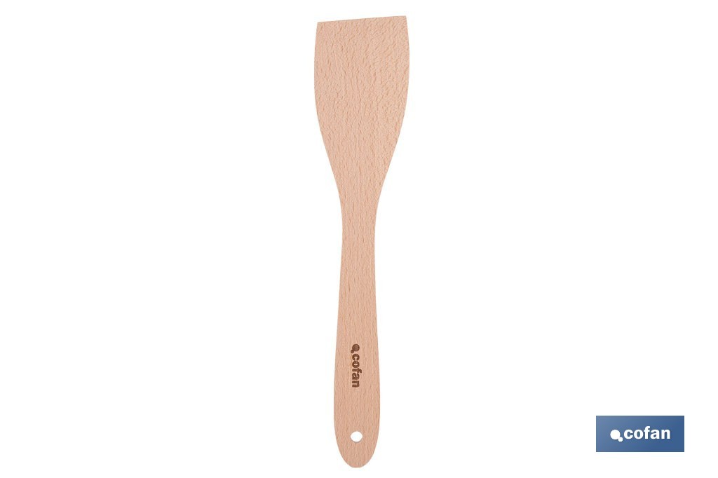 Holzschürze Mit Flachem Griff Ohne Rillen 30 Cm
