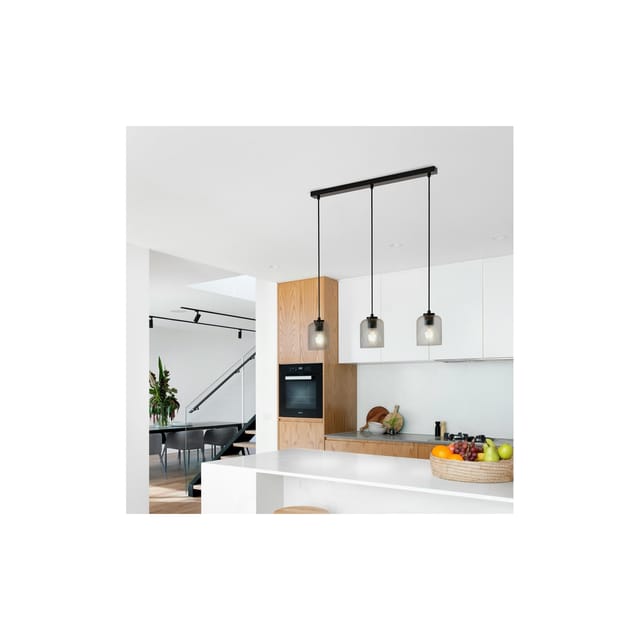 Hängeleuchte Aus Glas Selina - Rauchgrau Hängeleuchte, Pendelleuchte, Rauchglas Leuchte - Home Deluxe