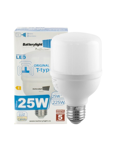 Hochleistungs-led-lampe 25 W Opal T80, Warmes Licht 2700 K, 2750 Lumen, E27, 50.000 Stunden