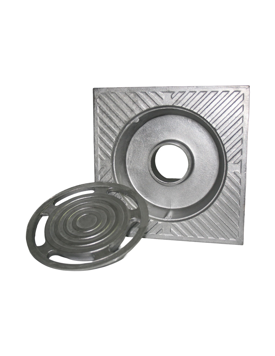 Aluminium-patio-abfluss, Classic, 10 X 10 Cm