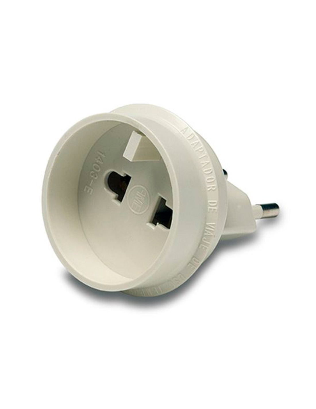 Reiseadapter, Retractables Europäisches Steckdosen-set, 10a 250v, Weiß