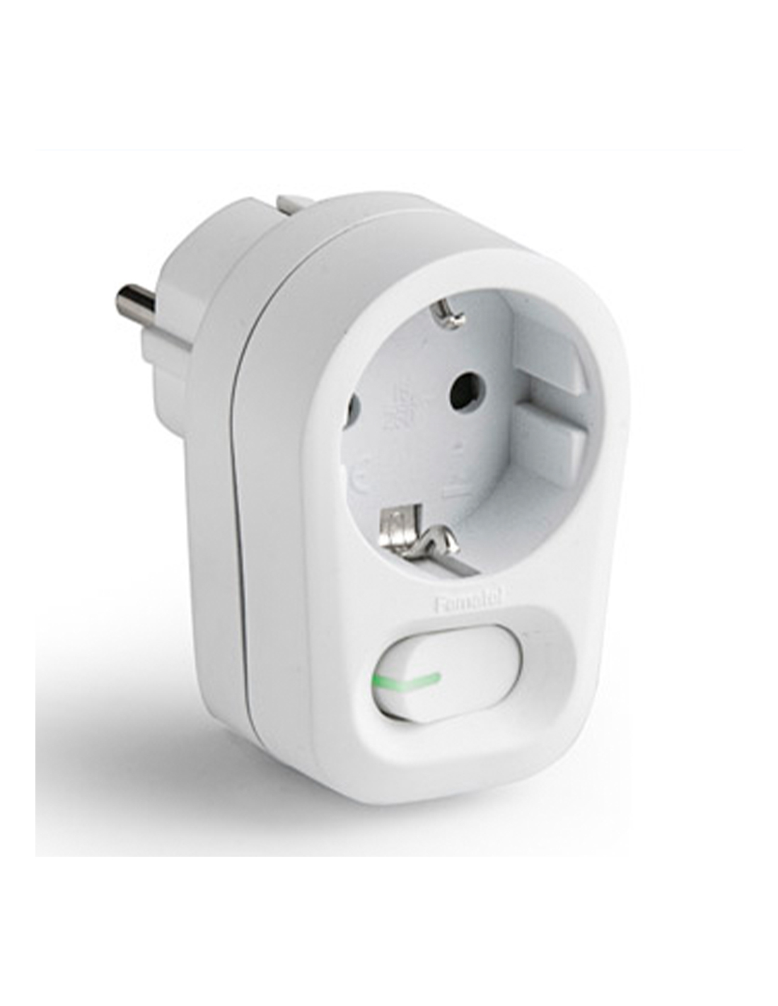 Adaptateur Schuko Interrupteur Adaptateur Schuko Avec Interrupteur, 1 Prise 2 Broches, Ip20. - Famatel
