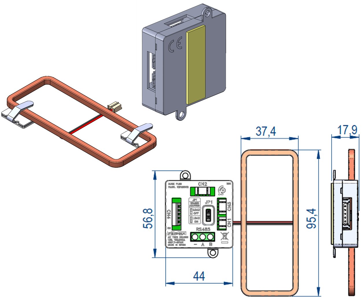Bucle Inductivo Placa Cora
