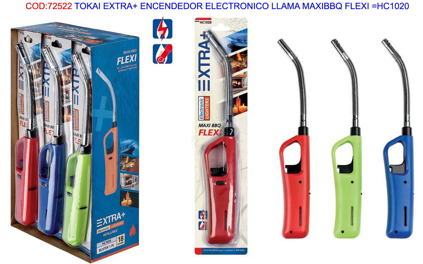 Tokai Maxi Bbq Flexi Elektrischer Feuerzeug 18 Stück