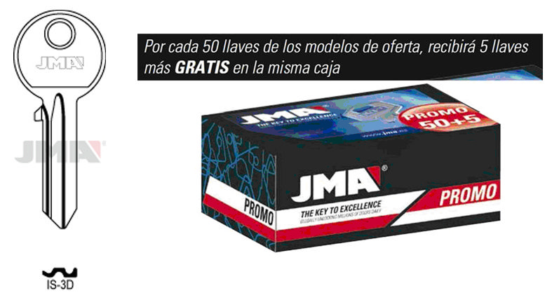 Jma Promo Schlüsselset 50 Schlüssel + 5 Gratis Stahl Typ B
