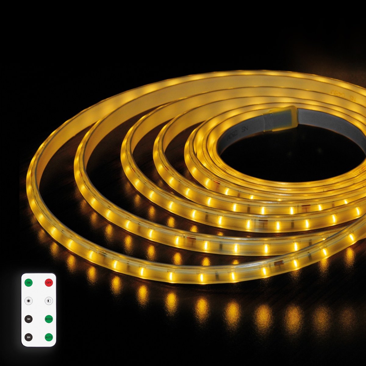 10 M Solar-led-streifen-set, 0,2 W/m, 1800 K