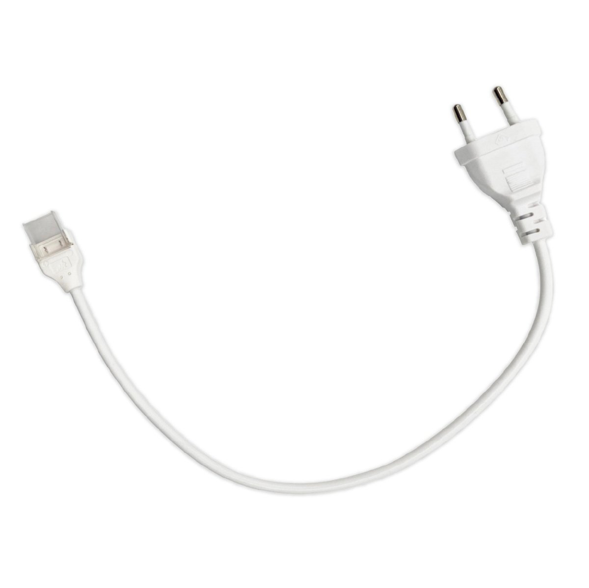 30 Cm Langes Kabel Mit Gebogenem Stecker Und Eu-stecker Für 10 Mm Led-streifen
