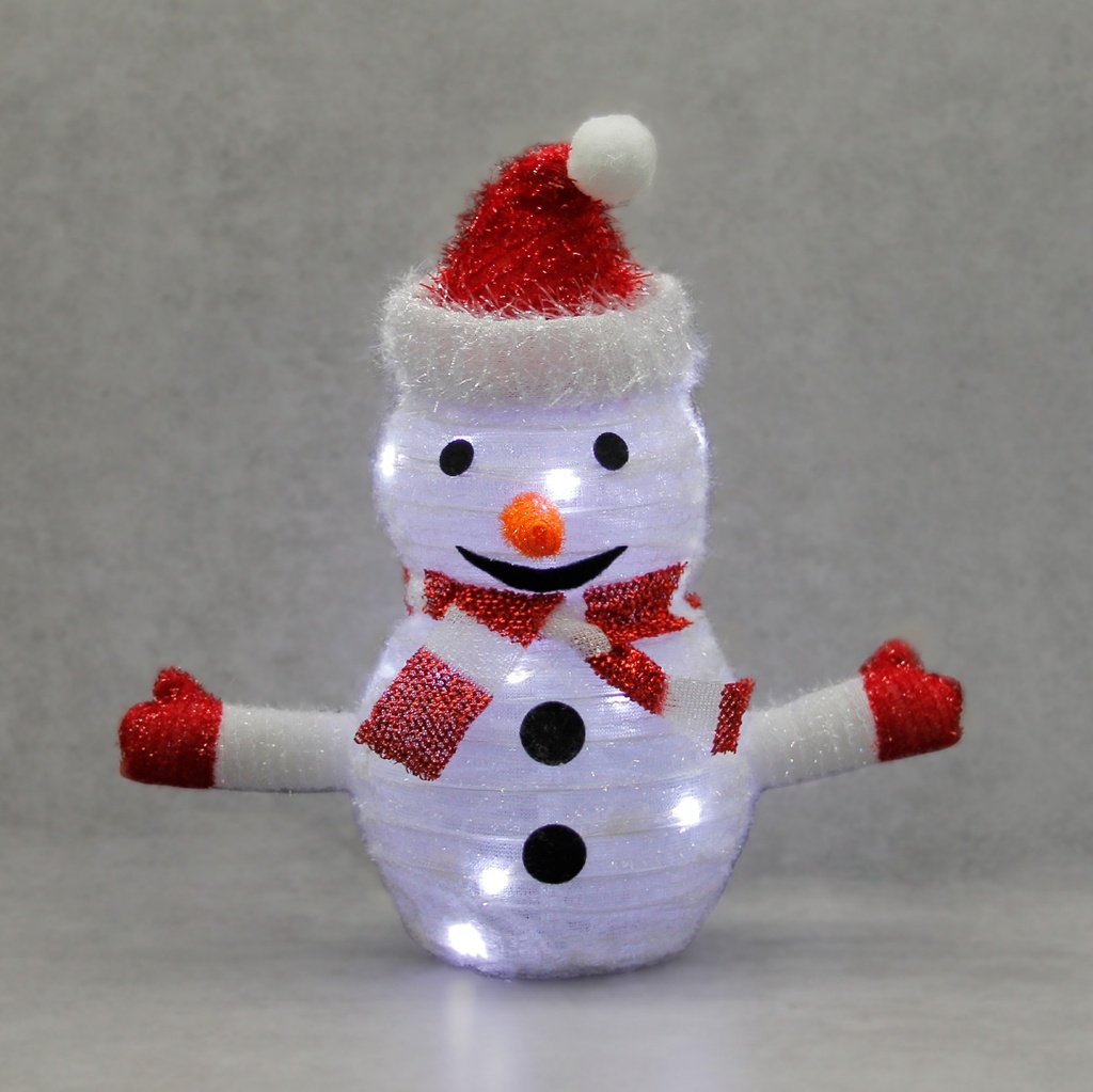 Faltbarer Schneemann Led 300mm Kaltlicht
