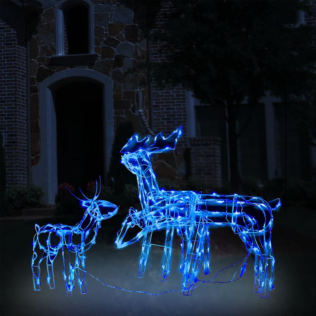 3-tlg. Led-rentiere Set Weihnachtsdeko 229 Leds