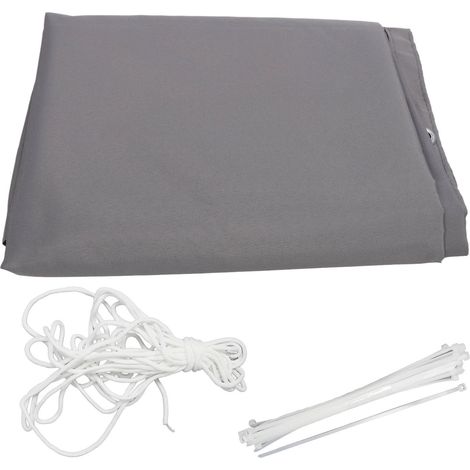 Sichtschutznetz Aus Polyester Für Balkone Und Gärten, Wasserdicht, Grau, Uv-beständig, 75 X 500 Cm