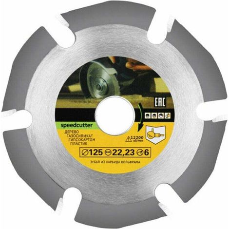 125-mm-hartmetall-lamellenscheibe Für Winkelschleifer – 6 Hartmetallzähne – Zum Schneiden Und Schnitzen Von Hartholz – Bohrung 22,23 Mm – Dicke 4 Mm