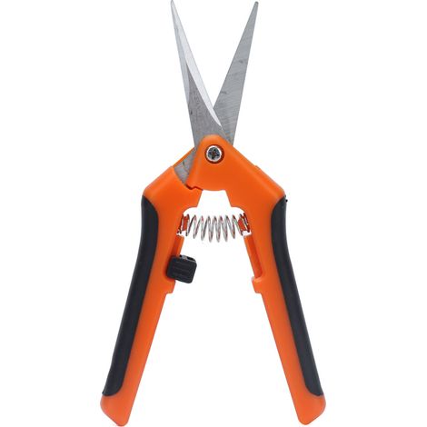 16,5 Cm Lange, Federbelastete Gartenschere, Ermüdungsarm, Komfortabler Griff, Sicher Und Robust, Orange