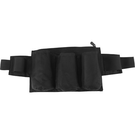 Gartengerätegürtel, 6 Taschen, 2 Gurte, Wasserdichtes Oxford-gewebe, Verstellbare Werkzeugtasche, Schwarz