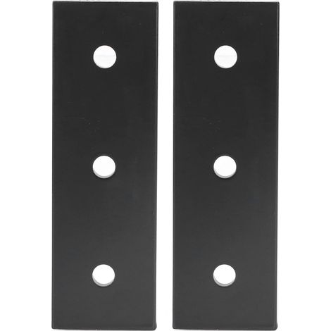 2 Verbindungsplatten Aus Aluminiumlegierung Mit 3 Löchern, Flache Reparaturwinkel Für Möbel 4040