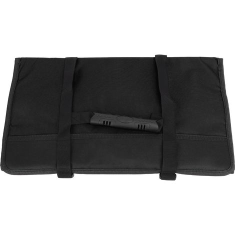 Aufrollbare Werkzeugtasche, Mehrere Fächer, Großes Fassungsvermögen, Aus Strapazierfähigem Oxford-gewebe, Schwarz, Für Elektriker.
