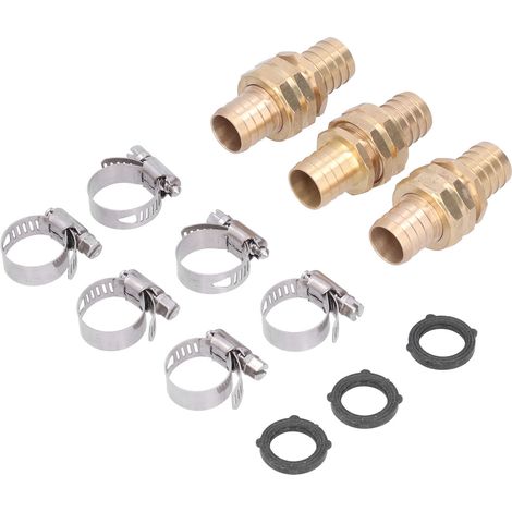 Set Mit 3 Amerikanischen 3/4-zoll-schnellkupplungen Für Gartenschläuche: Set Mit Stecker Und Buchse
