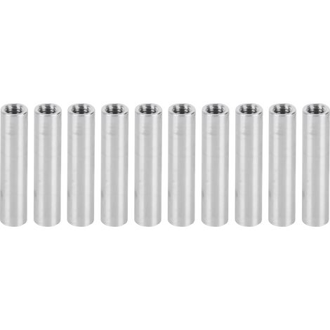 Packung Mit 10 Runden Montageabstandshaltern Aus Aluminiumlegierung Mit Innengewinde, M4 X 0,7 Mm, 26 Mm Länge