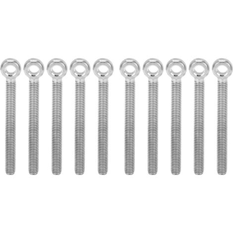 Packung Mit 10 Ösenschrauben Aus Edelstahl 304, M6x60-schrauben Mit Haken, Zum Festziehen Und Montieren