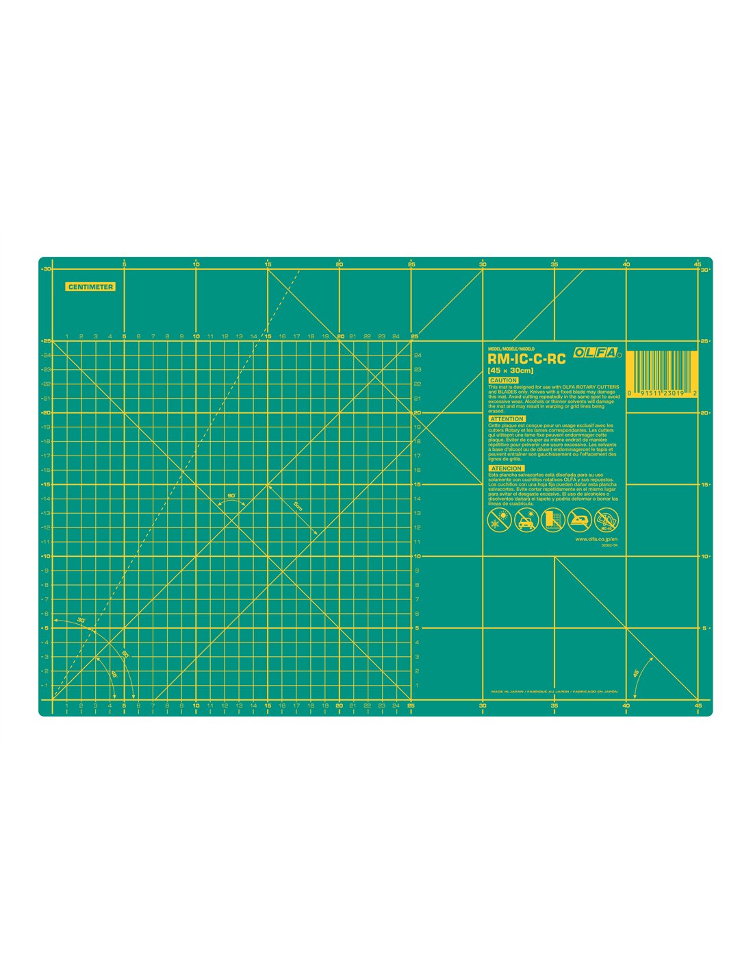 Olfa 1,5 Mm Schneideplatte, Großes Format 900 X 600 Mm, Beidseitig Verwendbar.