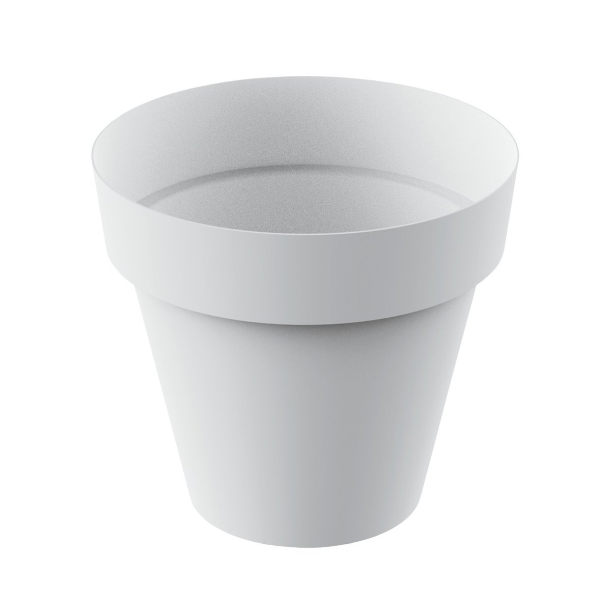 Topf Modell "tes" Ø22x20cm (4,5 Liter) Aus Weißem Polypropylen