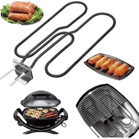 Ersatz-heizelement Für Weber Elektrogrills Der Serien Q140 Und Q1400 (teilenummern 66631, 80342, 80343 Und 65620). Heizelement Aus Edelstahl, 230 V, 2200 W.