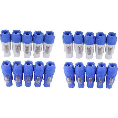 Packung Mit 20 Powercon 3-poligen Steckern Nac3fcb Speakon