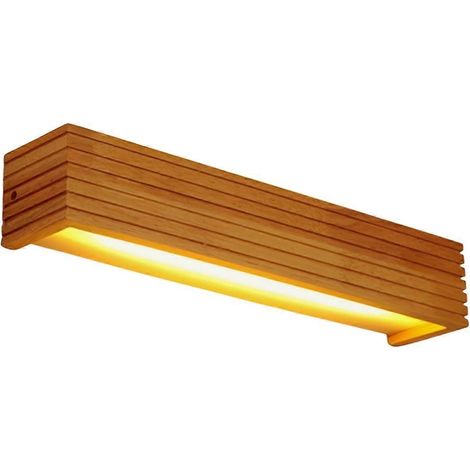 Led-lampe Aus Massivholz Für Badezimmer, Spiegel Und Waschtisch ---