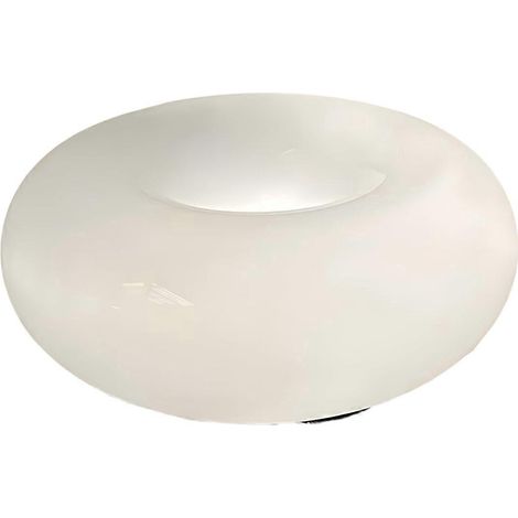 Wiederaufladbare Led-tischleuchte In Donutform Mit Usb-anschluss Fürs Schlafzimmer – Cremeweiß