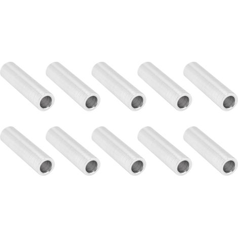 10 Glatte Aluminium-abstandshalter, 6 Mm Durchmesser X 20 Mm Länge, Runde Abstandshalter Zur Befestigung Und Montage