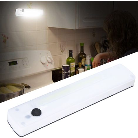 3-w-led-schrankleuchte, Ankleidezimmerbeleuchtung, 18-led-lichtleiste, Knopfdesign Ab901, Dezentes Nachtlicht