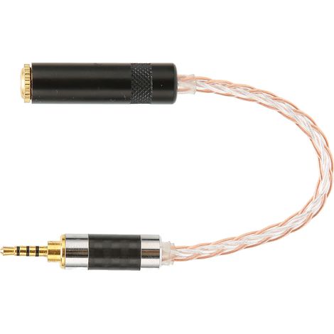 2,5-mm-klinkenstecker Auf 3,5-mm-klinkenbuchse Adapter, 15 Cm Stereo-kopfhörerkabel