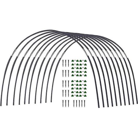 Gewächshaus-set Mit Gebogenem Rahmen, Faltbares Fiberglas-stangenset Für Die Gartenarbeit