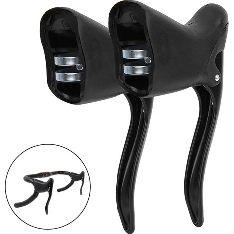 Schwarze Bremshebel Aus Aluminium Für Mountainbikes Und Rennräder – 1 Paar