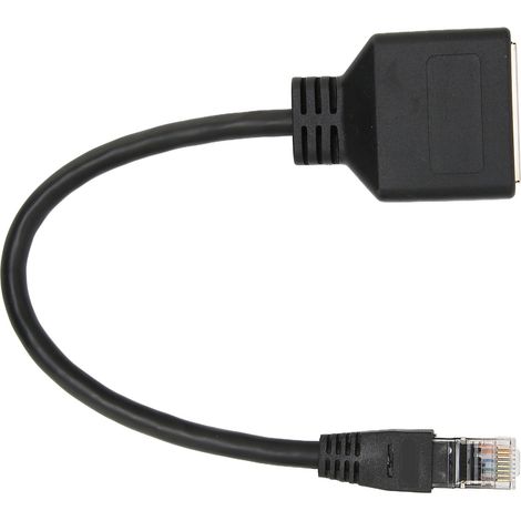 2-port Rj45 Netzwerkadapter, Gigabit-ethernet-splitter Kompatibel Mit Cat7, Hochgeschwindigkeits-kabelverlängerung