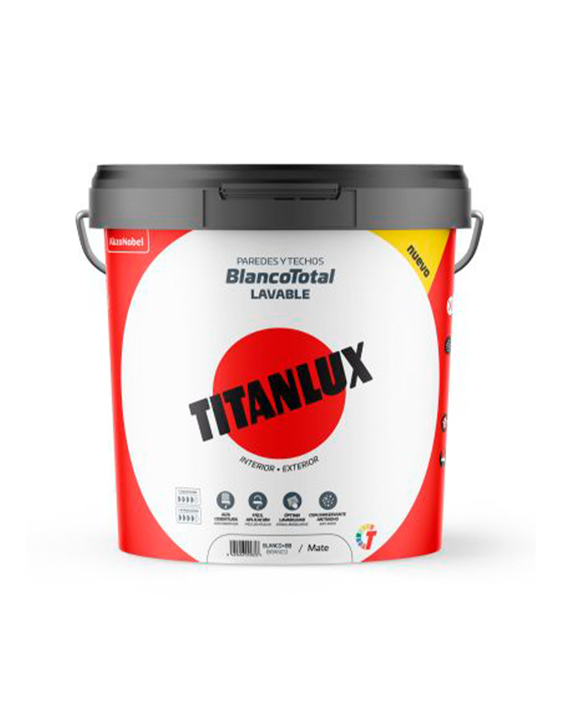 Peinture Styrène-acrylique Blanche Titanlux Adhérence Multi-surface, Haute Durabilité I/e - Titanlux
