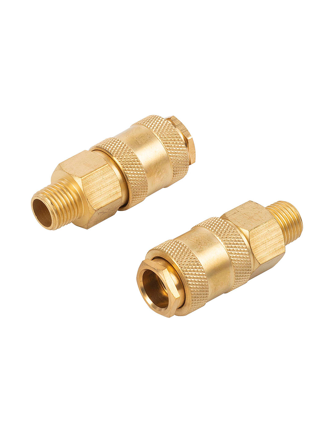 Raccords Rapides Laiton Femelles 1/4" Connectivité Rapide Et Universelle En Laiton - Powerplus