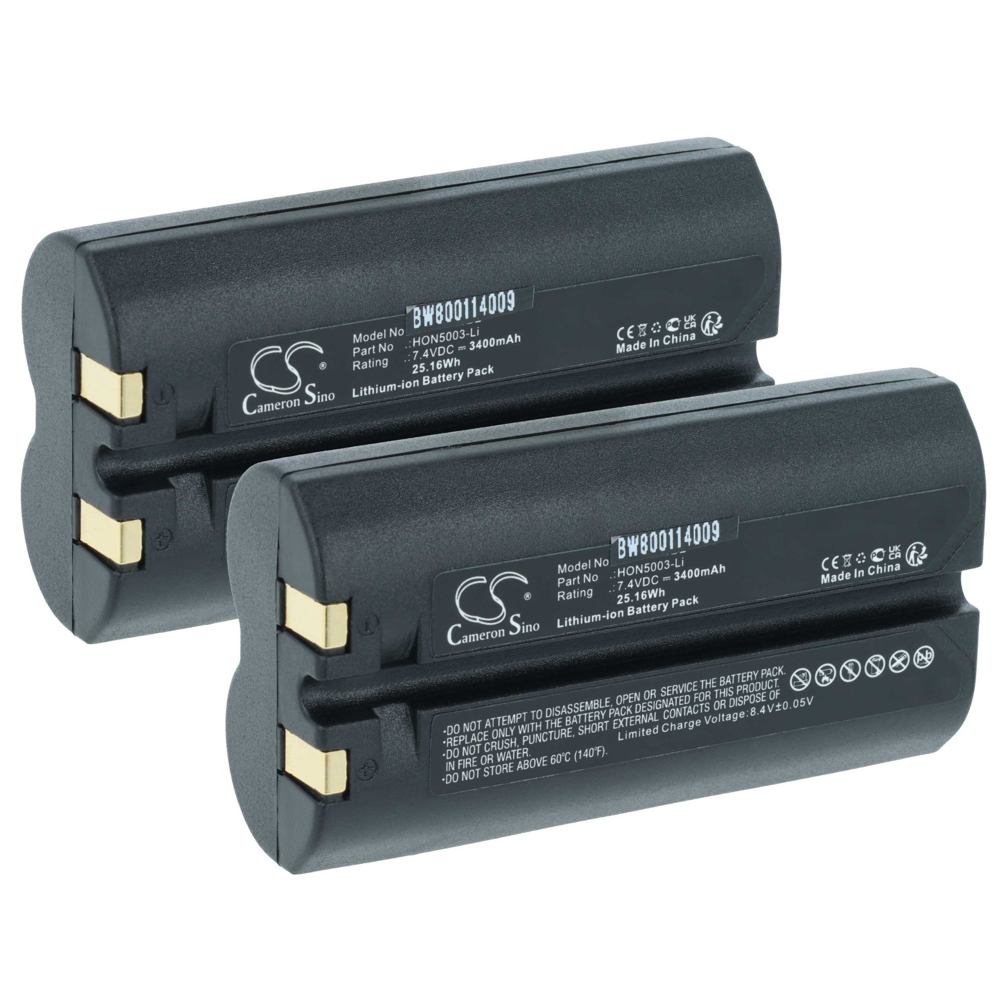 Vhbw 2x Akku Kompatibel Mit Siemens S4 Barcodescanner Pos (3400 Mah, 7,4 V, Li-ion)