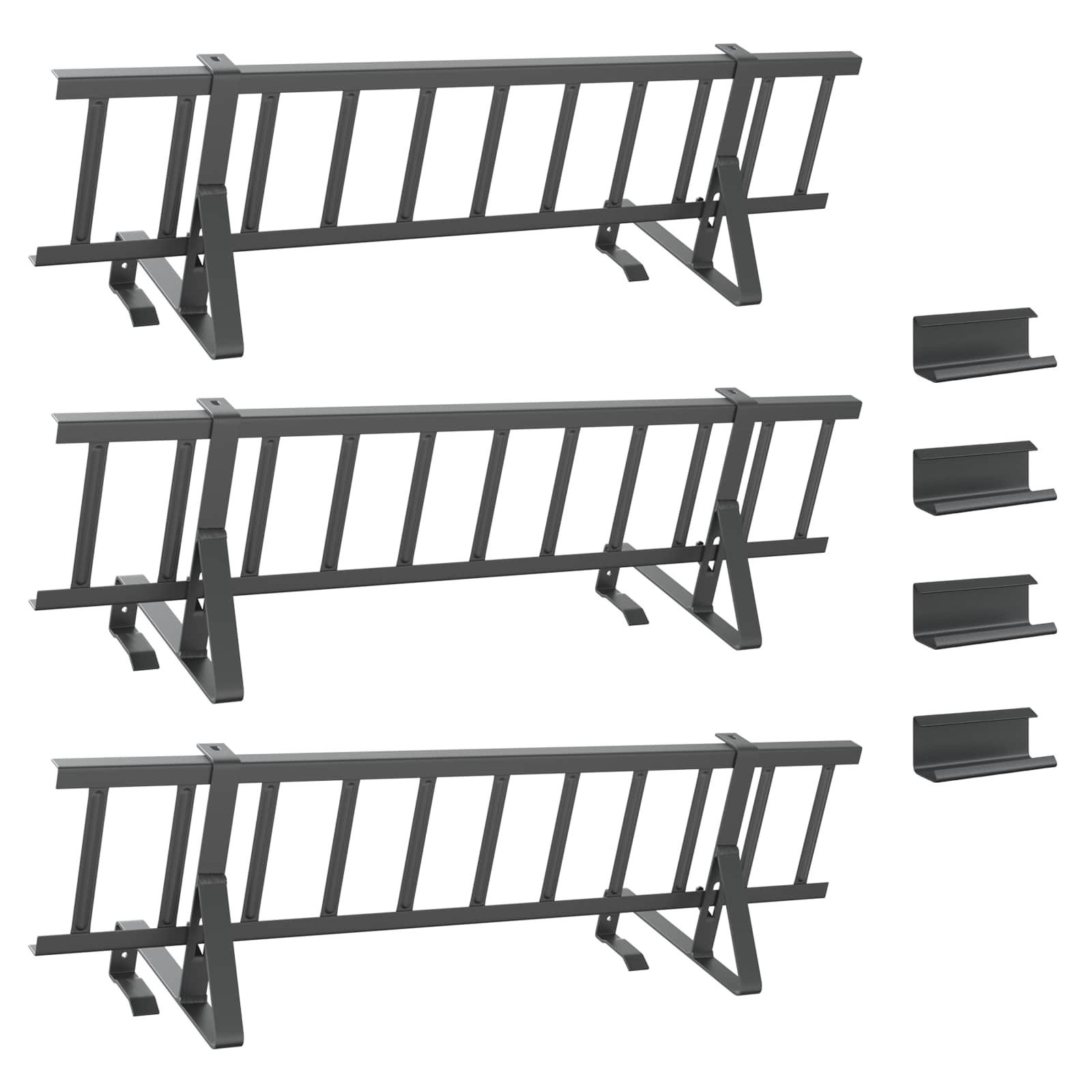 Dachschneeschild Anthrazit 300 X 29,5 X 34,5 Cm Stahl Vidaxl