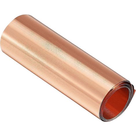 Kupferfolienrolle, Metallfolienplatte 1000 Mm X 100 Mm X 0,03 Mm