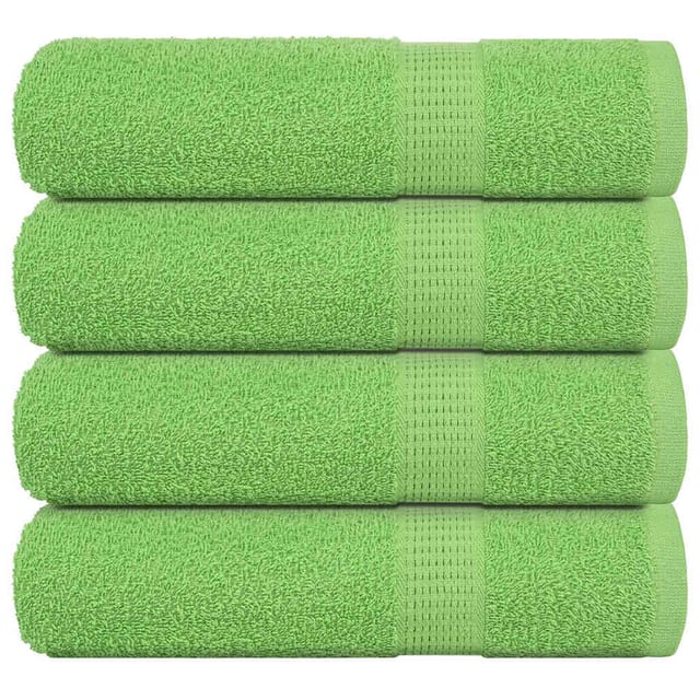 Duschtücher 4 Stk. Apfelgrün 70x140 Cm 360 G/m² 100% Baumwolle Vidaxl