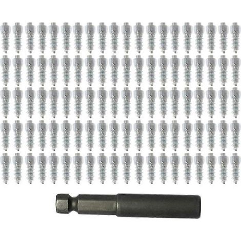 100 Rutschfeste Schraubbolzen Für Pkw-, Suv- Und Quad-reifen, Schneereifenspikes, 9 Mm, 12 Mm – 4 X 12 Mm