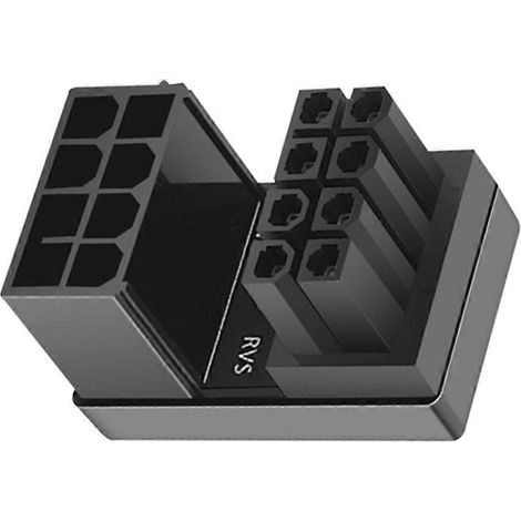180° Abgewinkelter 8-pin-stecker/6-pin-pcie-adapter Auf 8-pin-buchse/6-pin-adapter (8-pin Ohne Spalt) – 1 Stück