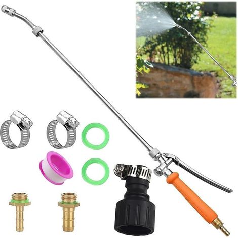 72 Cm Sprühlanze, Universelle Gartensprühlanze Aus Messing Und Metall, Ersatzdüsen Aus Kupfer (3/8", 1/4", 3/4") Zum Bewässern Von Gärten, Obstplantagen Und Zur Autowäsche