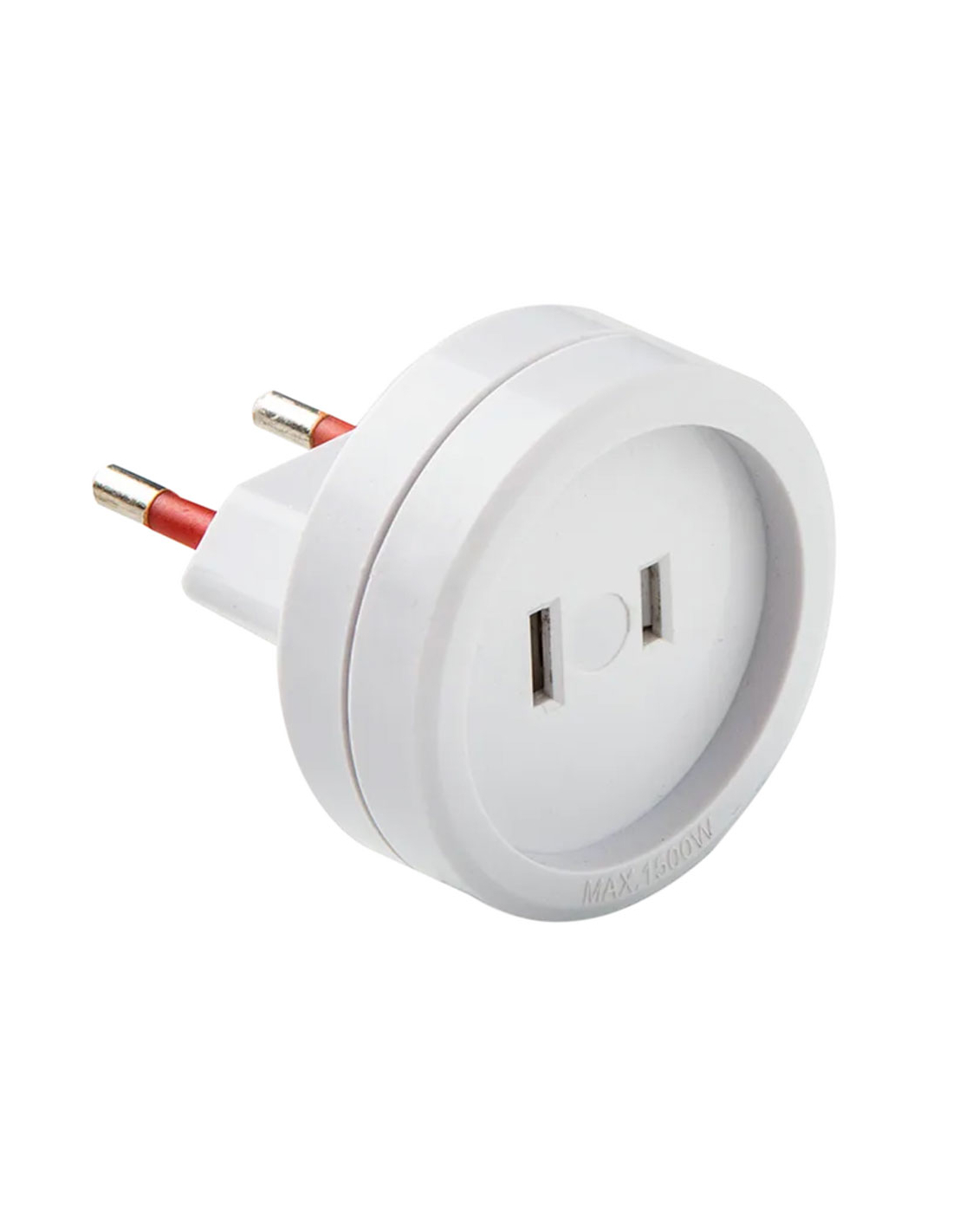Adaptateur Us Vers Eu Conversion De Prise Us Plate Vers Prise Eu Ronde - Famatel